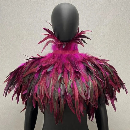 Halloween Gothic Feather Cloak
