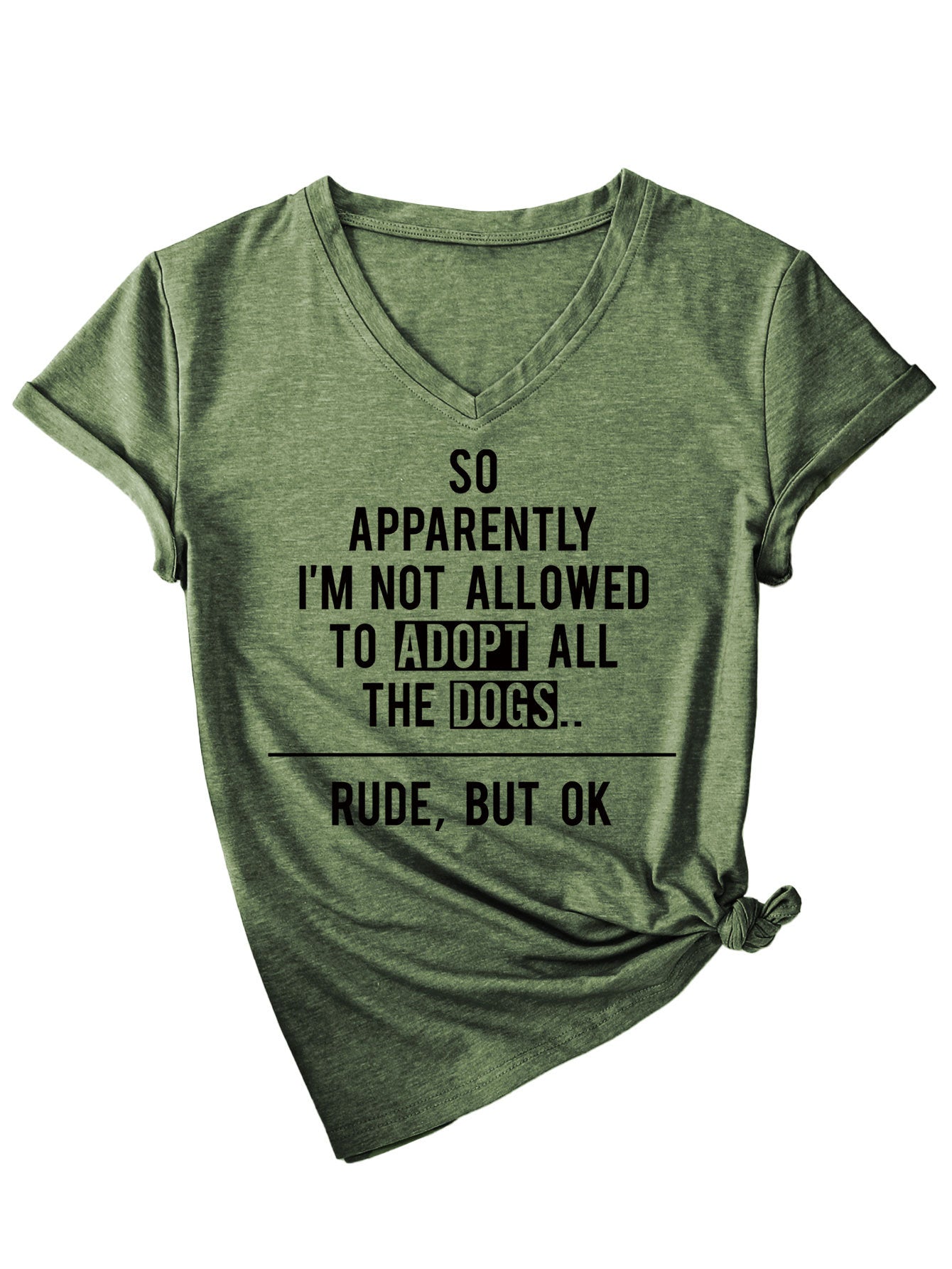 Slogan Tee - Adopt the Dogs - various colours
