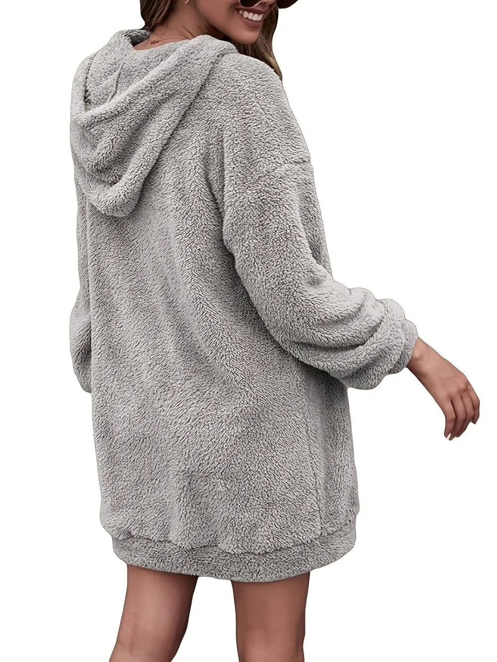 Half Zip Oversized Hoodie
