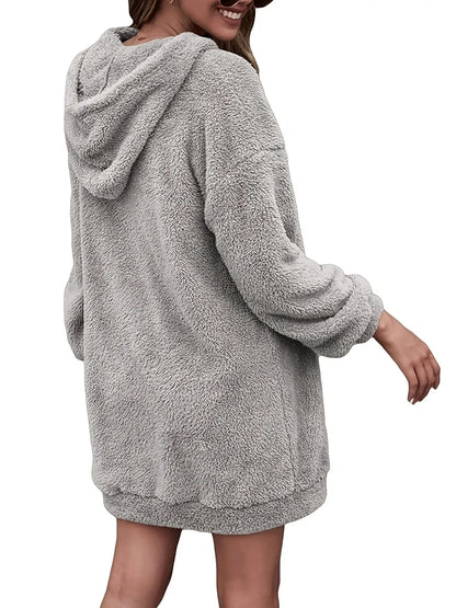 Half Zip Oversized Hoodie