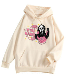 Halloween Hoodie Sweatshirt - Scream Themed