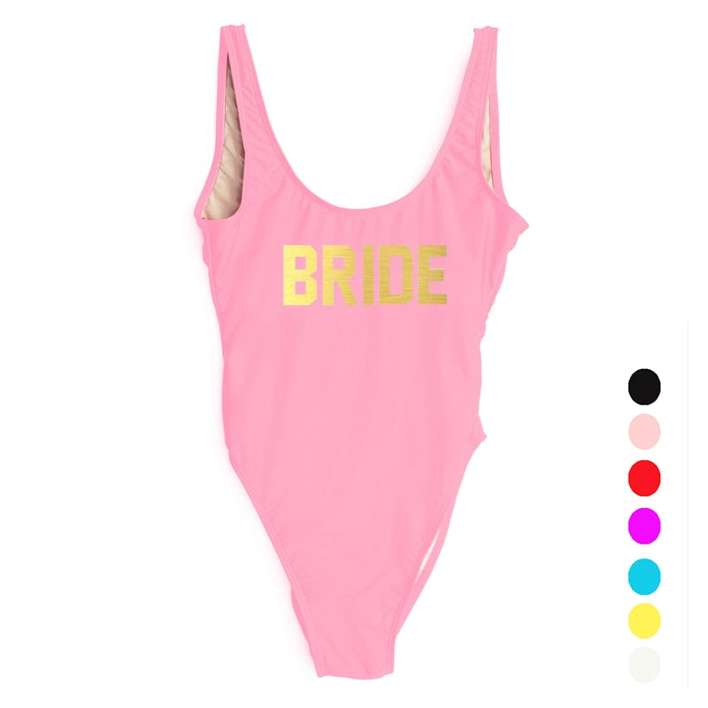 Swimsuit One Piece BRIDE - various colours