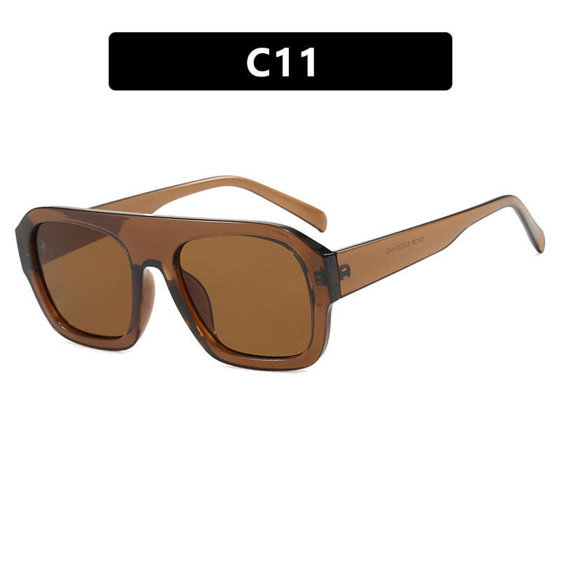 Ladies Large Frame Square Sunglasses - various colours