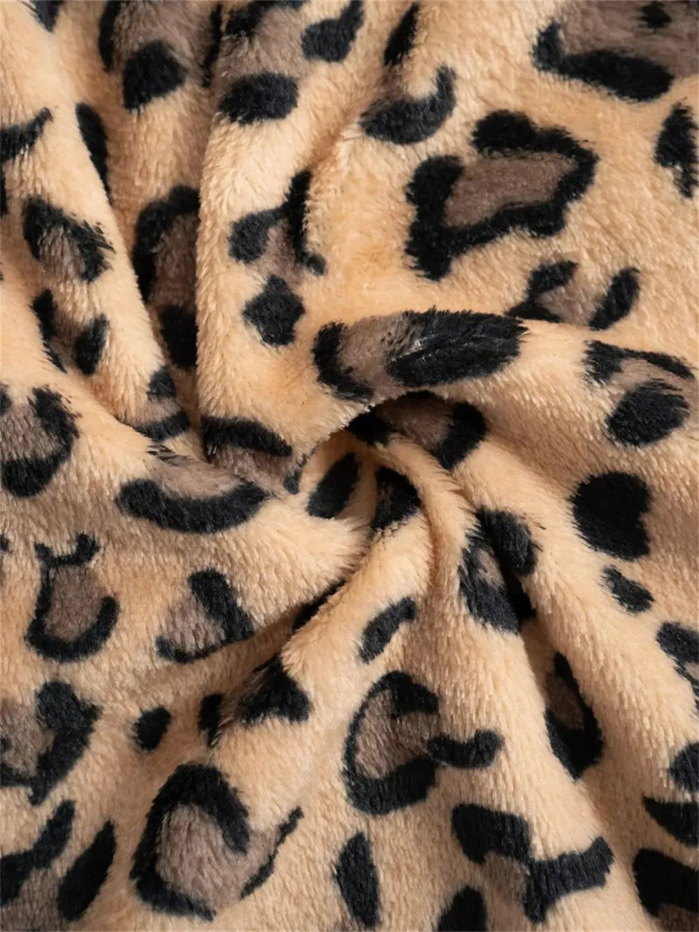 Women's Leopard Print Wide Leg Trousers