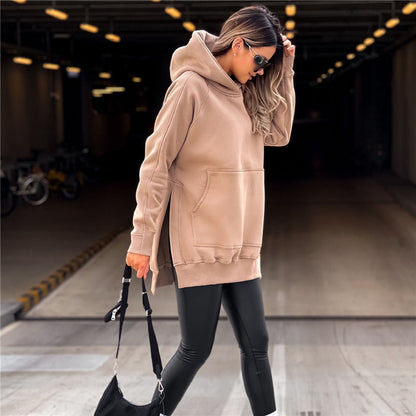 Women's Hoodie - Side Slit - Various Colours