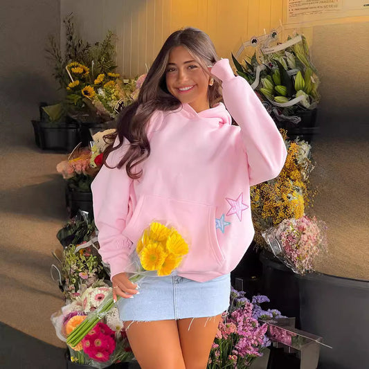 Hoodie - Stars - Up To 5XL - various colours
