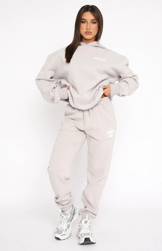 Hoodie & Tracksuit Bottom Set - White Fox - Up to 3XL - various colours