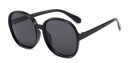 Ladies Oversize Round Frame Sunglasses - various colours