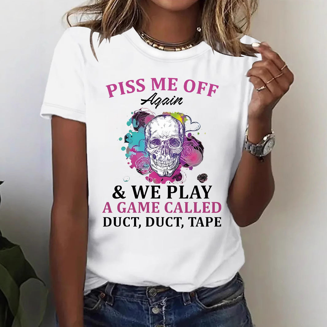 Slogan Halloween T Shirt - Duct Duct Tape