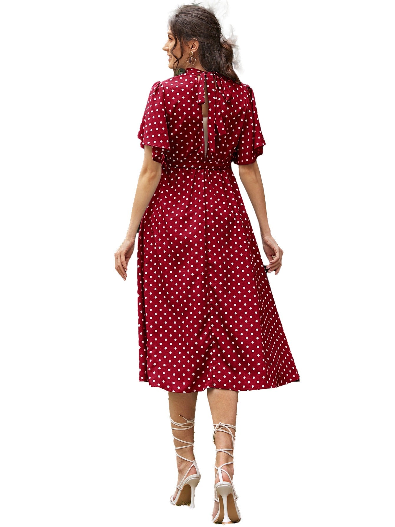 Ladies Polka Dot Maternity Dress  - Mum To Be - Pregnancy