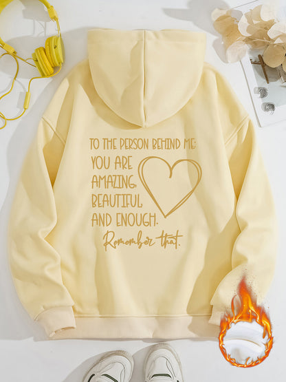 Fleece Lined Hoodie - Person Behind Me