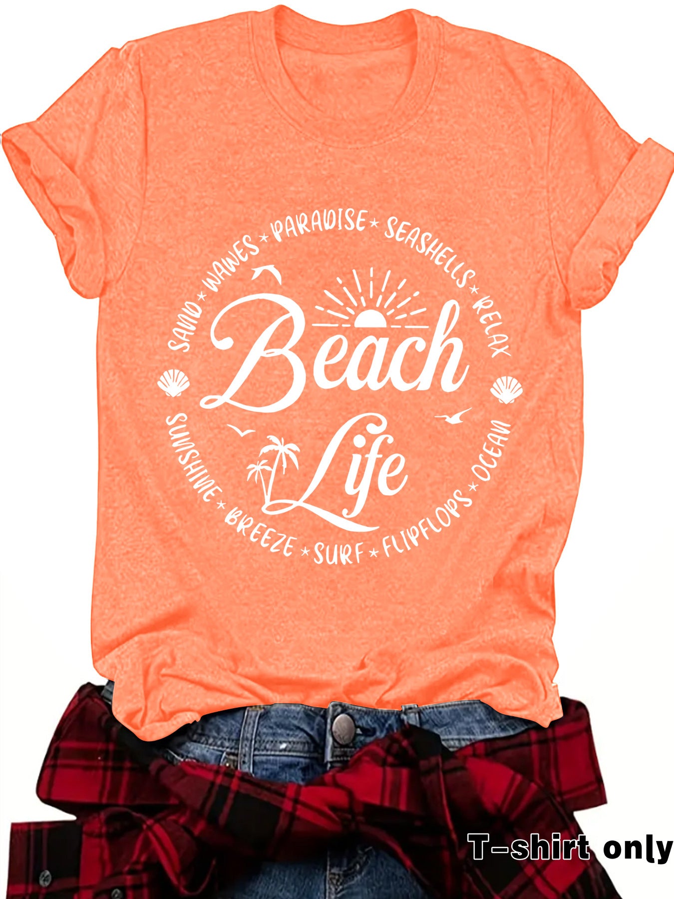 Slogan T Shirt - Beach Life