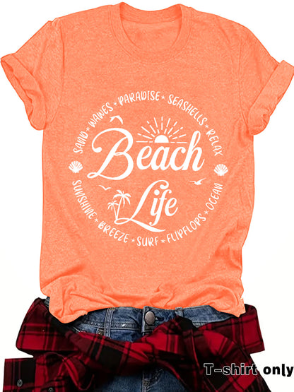 Slogan T Shirt - Beach Life
