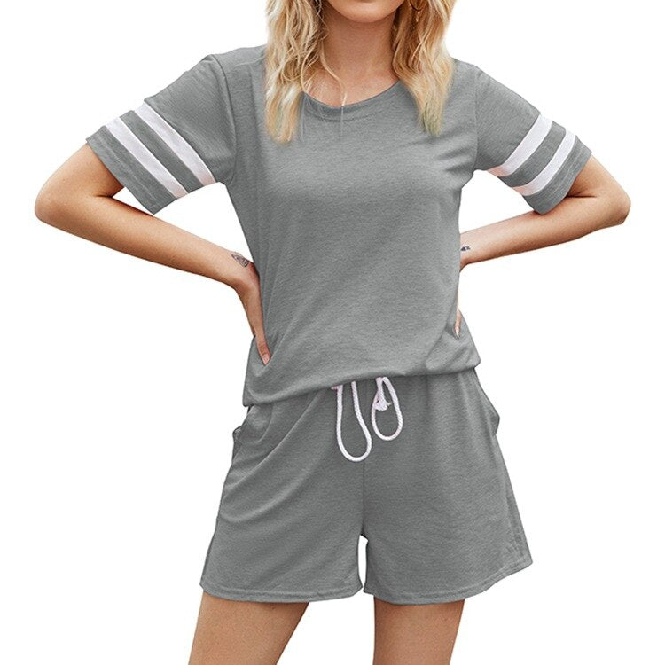 Women's T Shirt and Short Co-Ord Set