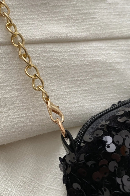 Sequin Removable Strap Shoulder Bag - various colours