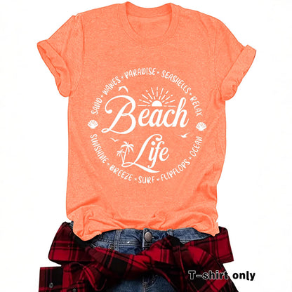 Slogan T Shirt - Beach Life