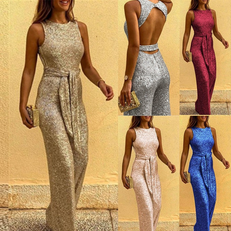 Women's Sequin Jumpsuit - various colours