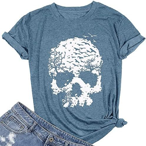 Halloween Skull T Shirt