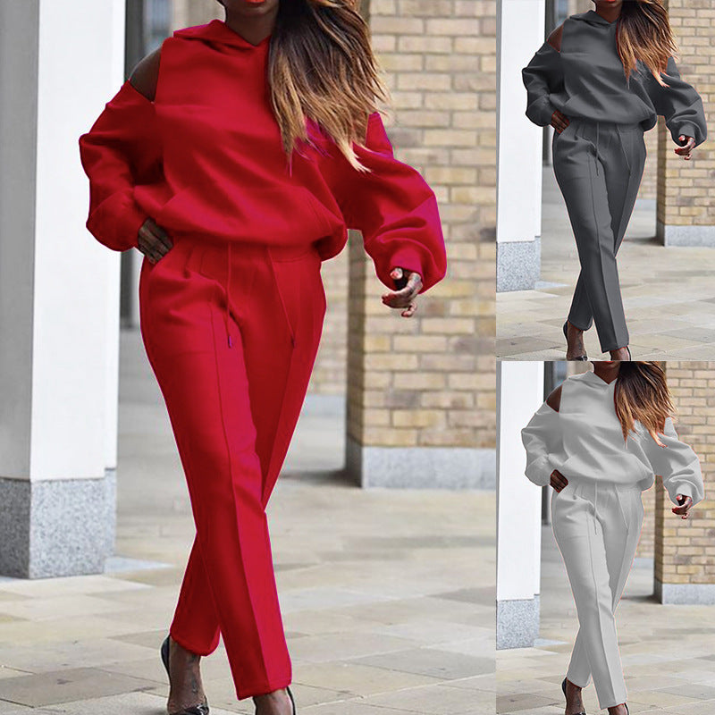 Women's Hooded Loungewear Set - Various Colours