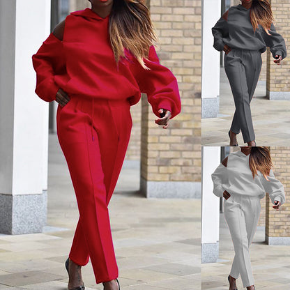 Women's Hooded Loungewear Set - Various Colours