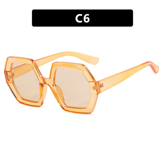 Ladies Polygon Sunglasses Anti-UV - various colours