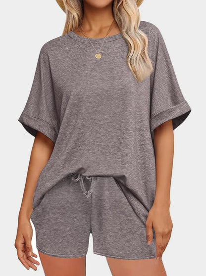 Women's T Shirt and Shorts Co-Ord Set