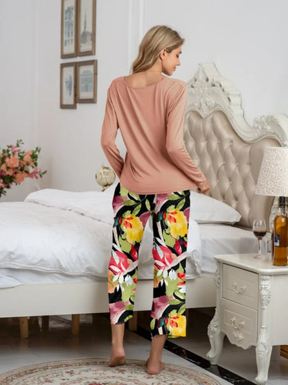 Women's Pyjama Set - Top & Trousers - Assorted Colours