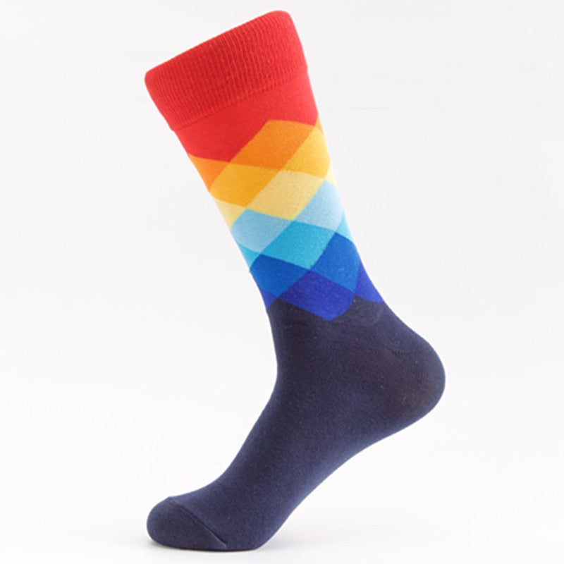 Socks - Argyle Print