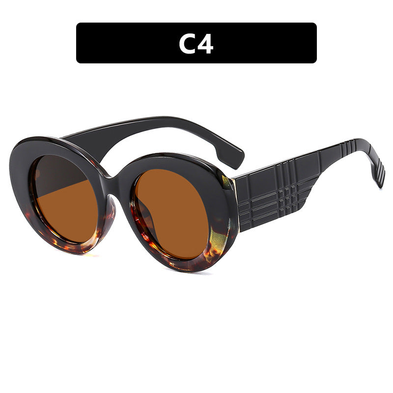 Ladies Large Frame Circular Sunglasses - various colours