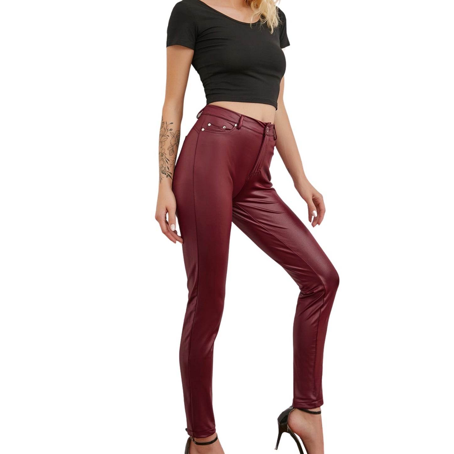Faux Leather PU Leggings - Various Colours