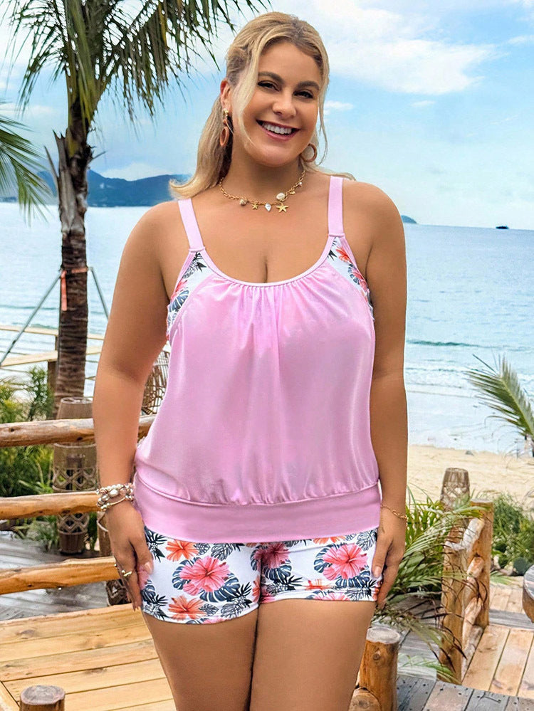 Women's Two Piece Swimsuit Set - Vest & Short