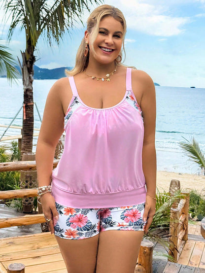Women's Two Piece Swimsuit Set - Vest & Short