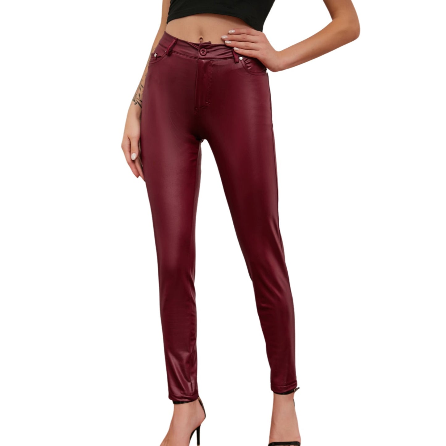 Faux Leather PU Leggings - Various Colours