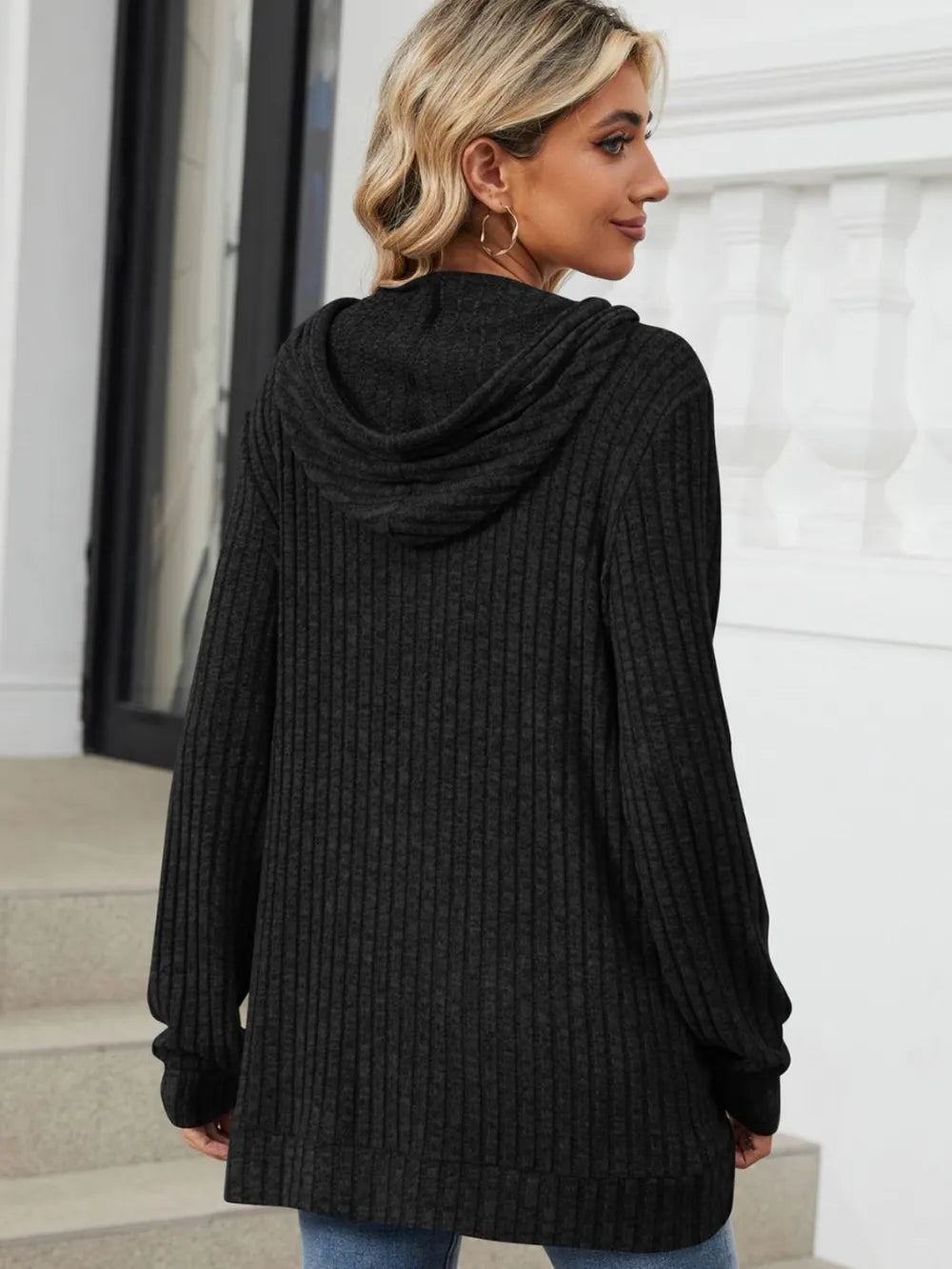 Women's Hoodie - Ribbed - Various Colours