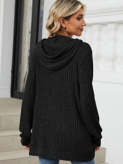 Women's Hoodie - Ribbed - Various Colours