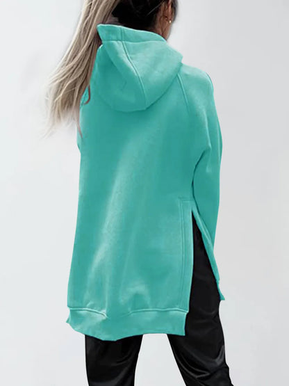 Hoodie with Slit Pocket