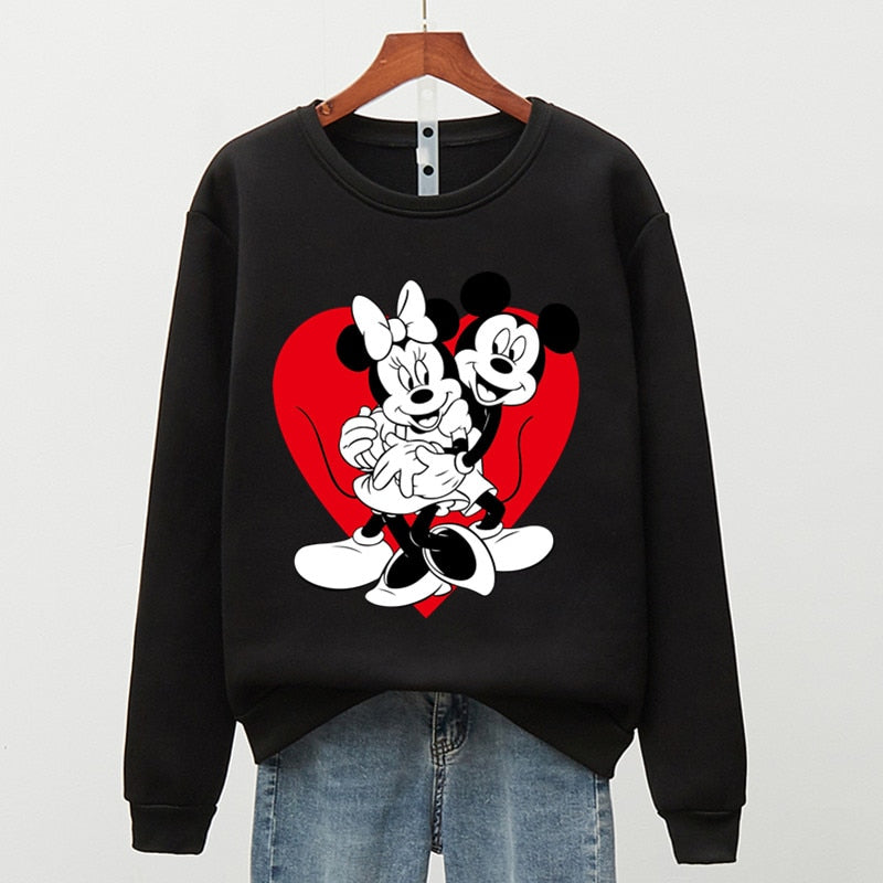 Women's Sweatshirt - Mickey & Minnie Print