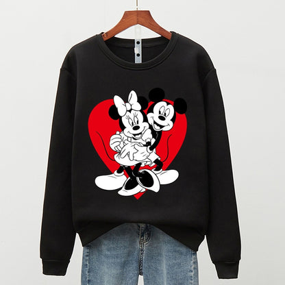 Women's Sweatshirt - Mickey & Minnie Print