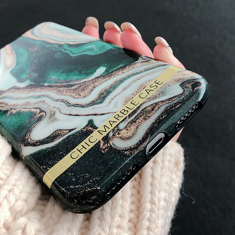 iPhone Case Agate Marble models XS XR XS Max 6 6S 7 8