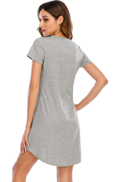 Ladie's Slogan Nightdress Pyjama