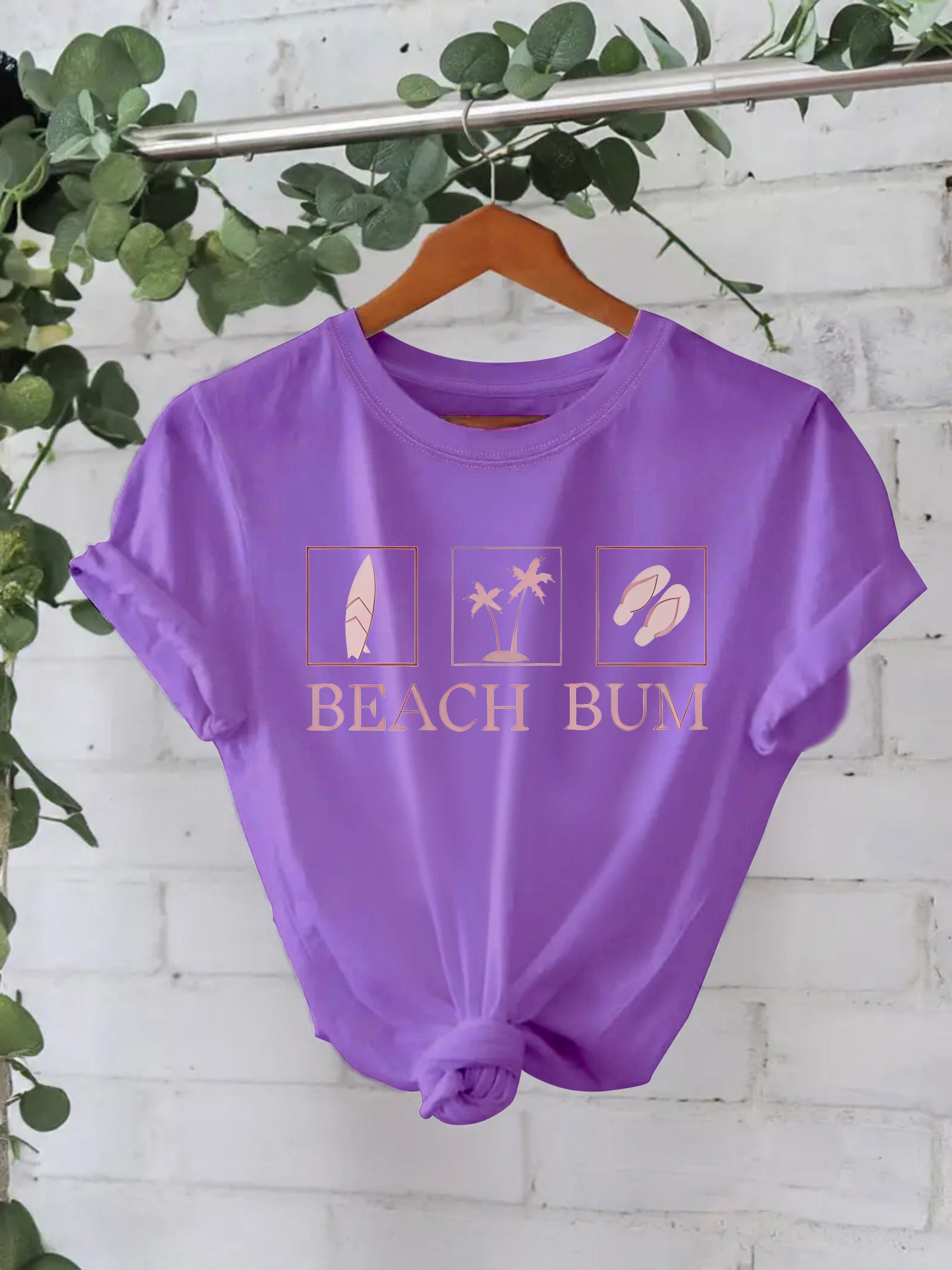 Slogan T Shirt - Beach Bum