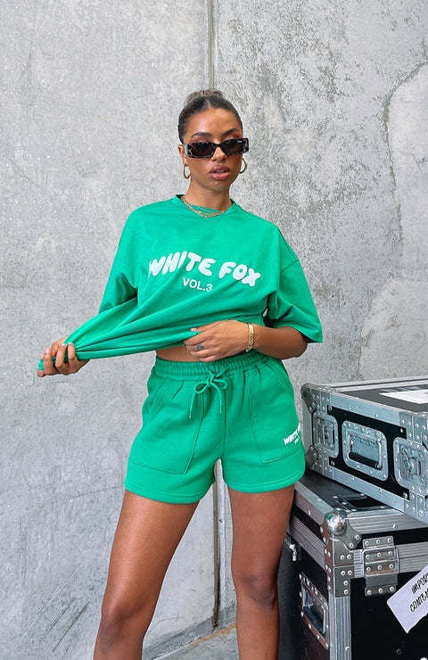 Women's T Shirt and Short Co-Ord Set - White Fox - various colours