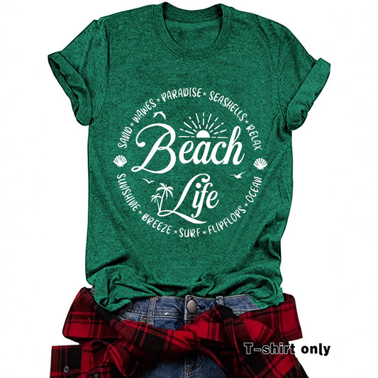 Slogan T Shirt - Beach Life
