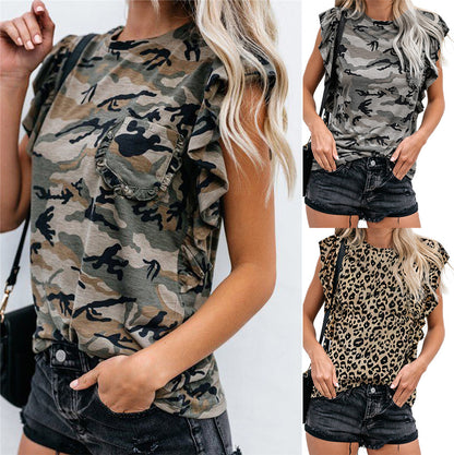 Women's Camouflage/Leopard T-Shirt