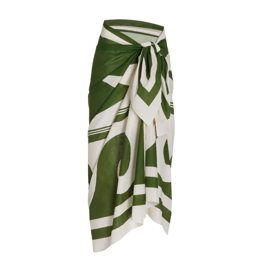 Swimsuit and Matching Cover Up Skirt