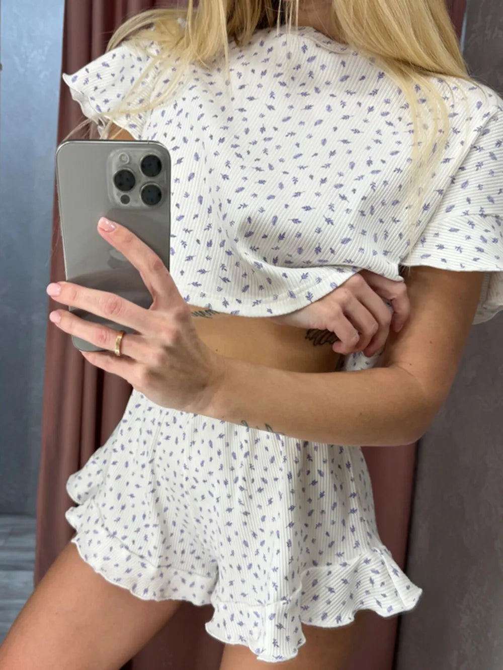 Women's Polka Dot Pyjama Set - various styles/colours