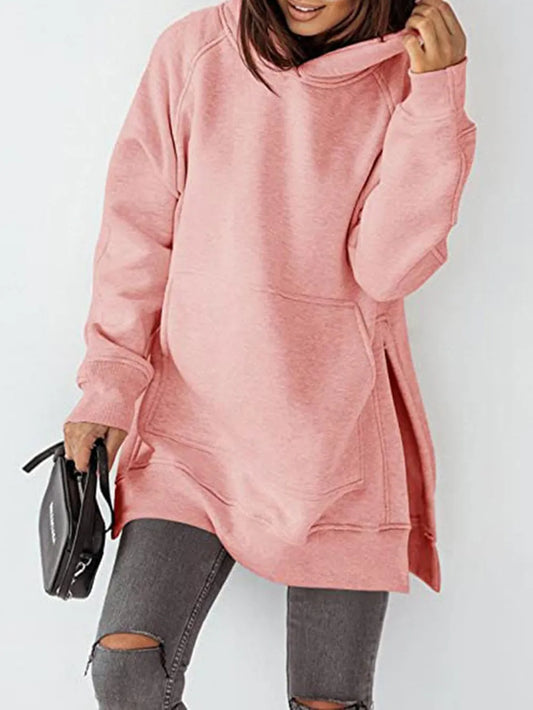 Hoodie with Slit Pocket