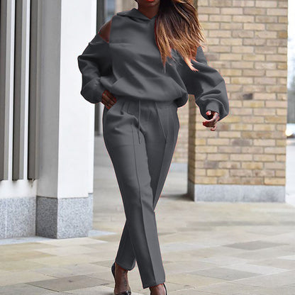 Women's Hooded Loungewear Set - Various Colours