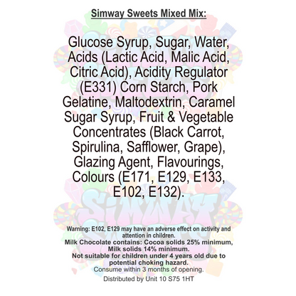 Simway Sweets Juicy Jellies & Fun Fizzies Gift Huge Mega 3KG Sweet Jar