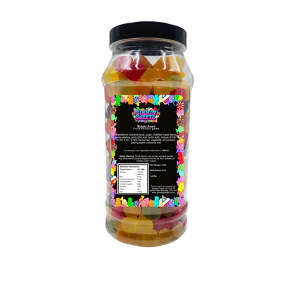 Midget Gum Gems Jelly Gummy Retro Sweets Gift Jar - 735g